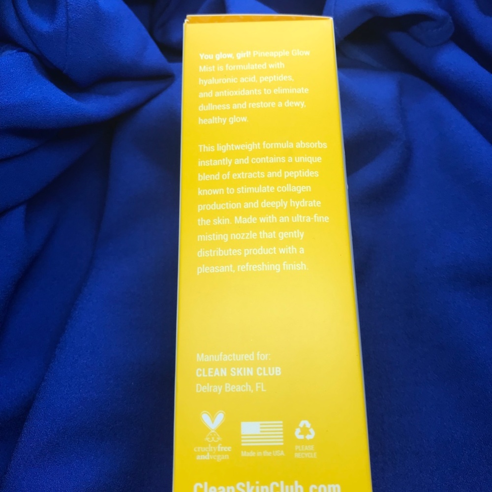 ❤️ NEW! Clean Skin Club Pineapple Glow Mist - Picture 4 of 5